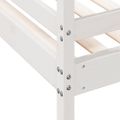 vidaXL Poschodová posteľ 80x200/120x200 cm biela masívna borovica