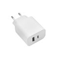 Maxlife MXTC-06 PD QC charger 1x USB-C 1x USB 30W white