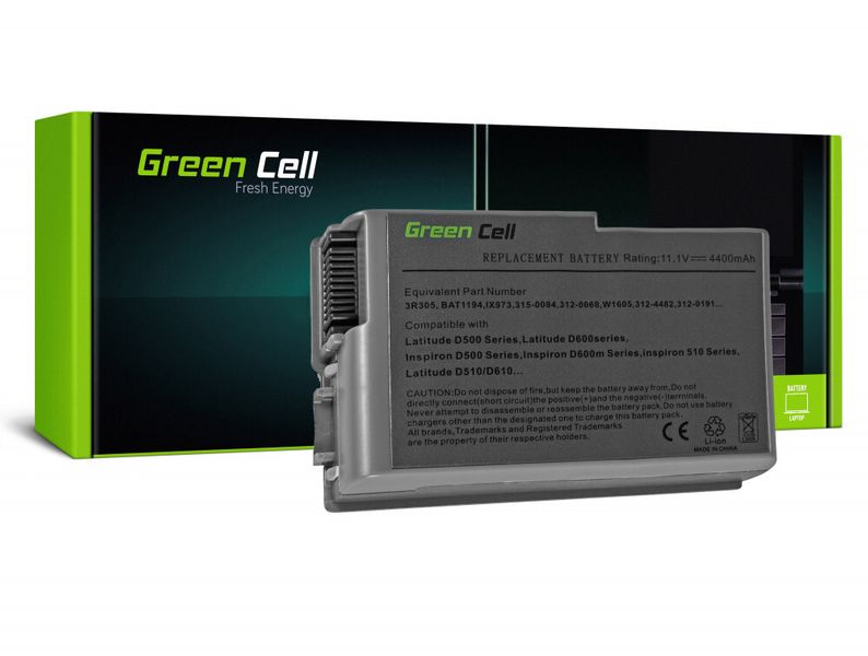 Green Cell DE23 batéria pre Dell Latitude D500 D510 D520 D600 D610