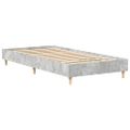 vidaXL Posteľný rám bez matraca betónový sivý 75x190 cm kompoz. drevo