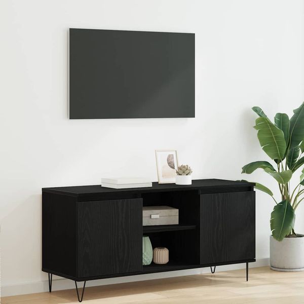 vidaXL TV skrinka Čierny dub 104 x 35 x 50 cm Kompozitné drevo