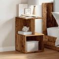 vidaXL Nočná skrinka Old Wood 35x35x55 cm Engineered Wood