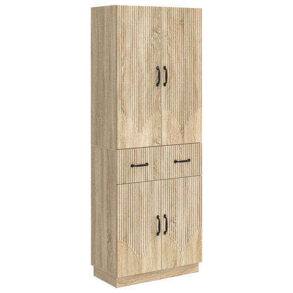 vidaXL Sada skríň 2 pcs Dub sonoma Kompozitné drevo