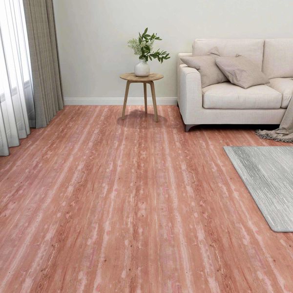 vidaXL Podlahové dosky 55 pcs Červená 5,11 m² PVC