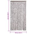 vidaXL Záves proti hmyzu hnedý a béžový 100x230 cm ženilka