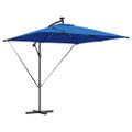 vidaXL Slnečník 249 x 249 x 250 cm Polyester a hliník Azurblue