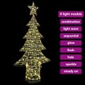 vidaXL Vianočný stromček 240 LED Teplá biela 181 cm PET