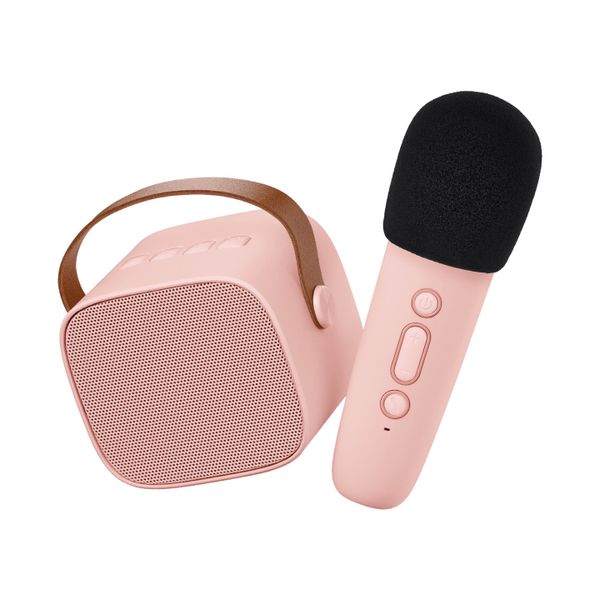 Bluetooth Karaoke set mikrofón a reproduktor Ružový
