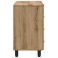 vidaXL Kozmetický stolík do kúpeľne Dub artisan 60 x 35 x 60 cm