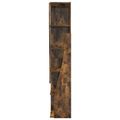 vidaXL Rohová skrinka 27,5x27x140cm Kompozitné drevo Dymová dub
