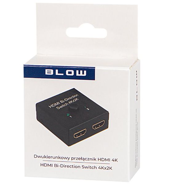 HDMI Prepínač 2x1 a Rozdeľovač 1x2 4K BLOW 92-170 HDMI Přepínač 2x1 a Rozdělovač 1x2 4K BLOW 92-170