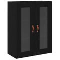 vidaXL Vysoký kabinet so policou 2 ks Čierny dub 69,5 x 34 x 180 cm