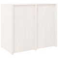 vidaXL Vonkajšia kuchynská skrinka MEPPEL biela 106x55x92 cm borovicový masív