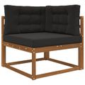 vidaXL Vankúš na vonkajšiu pohovku Polyester Čierna 80 x 80 cm