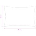 vidaXL Poťah na podložku 2 pcs HEERLEN Čierna 40 x 60 cm Flanel