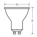 OSRAM LED žiarovka 120° GU10 6,9W 4000K matná, studená biela