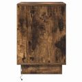 vidaXL Nočný stolík 2 ks Dymová dub 39 x 34,5 x 50 cm Kompozitné drevo