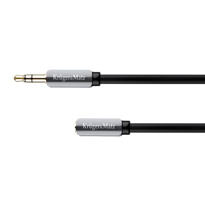 Kábel Jack 3,5 mm konektor / Jack 3,5 mm zdierka 1,8 m KRUGER & MATZ KM0316