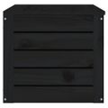 vidaXL Úložný box čierny 89x36,5x33 cm masívna borovica