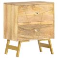 vidaXL Nočný stolík 40x30x50 cm masívne mangovníkové drevo