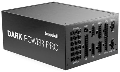 Be quiet! / zdroj DARK POWER PRO 13 1600W / ATX3.1 / active PFC / 135mm fan / 80PLUS Titanium / modulárny Zdroj, ATX, 1600W, aktivný PFC, 135mm ventilátor, odpojiteľné káble, 80PLUS Titanium