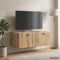 vidaXL Nástenná TV skrinka 78,5 x 41 x 30 cm Dub artisan