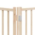 vidaXL Brána pre psa s dverami sklad. 6 panelov 480 cm topoľové drevo