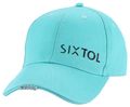 Kšiltovka s LED svetlom B-CAP 25 lm, nabíjacia, USB, univerzálna veľkosť, tyrkysová SIXTOL