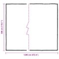 vidaXL Priehľadná plachta s okami 3x12 m Polyetylén