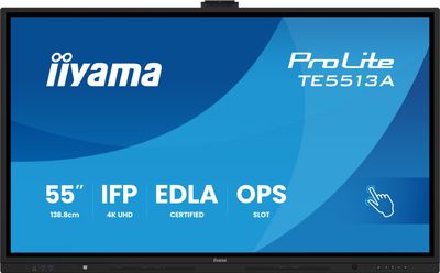 55'' iiyama TE5513A-B2AG: IPS, 4K, 40P, EDLÁ