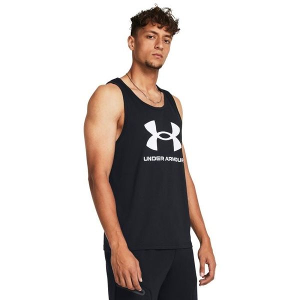 Tielko SPORTSTYLE LOGO TANK Čierna - Under Armour, veľkosť S, veľkosť oblečenia S