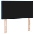 vidaXL LED hlavová doska Tmavomodrá 80 cm Zamat