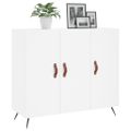 vidaXL Komoda biela 90x34x80 cm kompozitné drevo