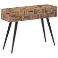 vidaXL Konzolový stolík 110x34x80 cm recyklovaný tíkový masív