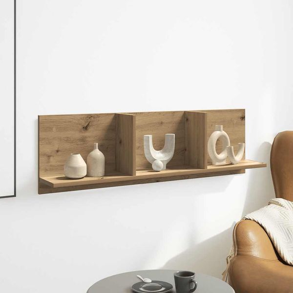 vidaXL Nástenná skrinka 100x16,5x30 cm dub artisan kompozitné drevo
