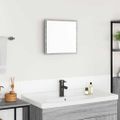 vidaXL Zrkadlo do kúpeľne s LED Sivý Sonoma 40 x 37 x 8.5 cm