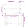 vidaXL Kuchynský pracovný stôl s policou 110x55x150 cm nehrdzav. oceľ