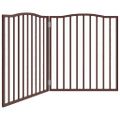 vidaXL Brána pre psa skladacia 2 panely 160 cm topoľové drevo