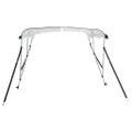 vidaXL Strieška Bimini s 3 oblúkmi a stenami 183x(170-182)x137 cm