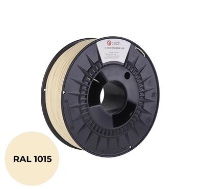 Tlačová struna (filament) C-TECH PREMIUM LINE, PLA, slonová kosť svetlá, RAL1015, 1,75mm, 1kg