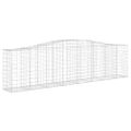 vidaXL Oblúkové gabiónové koše 5 ks 400x50x100/120cm pozinkov. železo