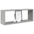 vidaXL Nástenné police 6ks, betónovo sivé 60x15x23cm, kompozitné drevo