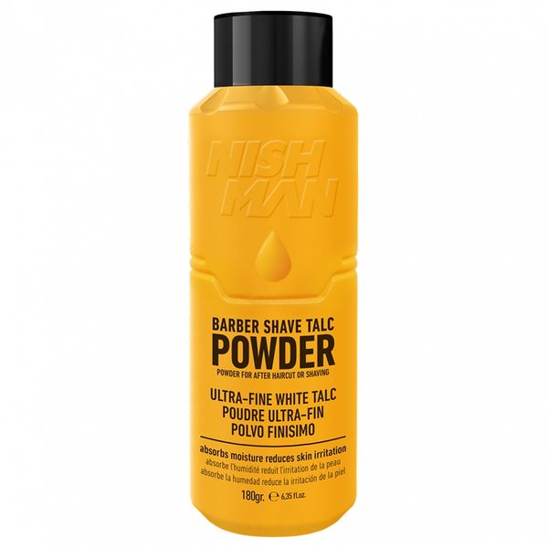Pánsky telový púder NISH MAN Barber shave talc 180 g