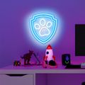 Závesná neonová LED svietiaca tabuľa Paw Patrol na plexiskle - Paw OW-130246