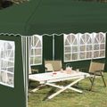 vidaXL Prístrešok na párty 575 x 289 x 245 cm Zelená