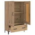 vidaXL Highboard Dub artisan 70 x 31 x 115 cm Kompozitné drevo