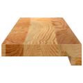 vidaXL Okenný parapet 2 ks svetlohnedá 70x15x2 cm dubový masív