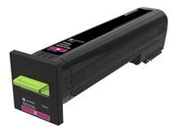 Vysoká výťažnosť - purpurová - originálna - kazeta s farbivom LCCP - pre Lexmark CS820de, CS820dte, CS820dtfe