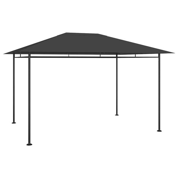 vidaXL Altánok 384x281x270 cm antracitový 180 g/m²