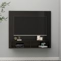 vidaXL Nástenná TV skrinka lesklá čierna 102x23,5x90 cm sprac. drevo